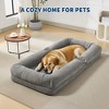5-position adjustable beanbag sofa bed, soft cushions, suitable for adults and pets, with fluffy pillows, foldable, suitable for bedroom, living room - 4 of 4