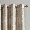 Gracie Mills Hendrix Jacquard Paisley Total Blackout Curtain Panel - 2 of 4