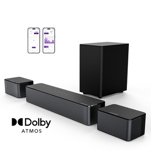 ULTIMEA Poseidon M4T 5.1 Dolby Atmos Sound Bar for TV, Wireless Subwoofer, Surround Adjustable, 450W - 1 of 4