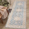 Washable Indoor Vintage Floral Print Living Room Bedroom Area Rugs, Low Pile Non Slip Floor Carpet for Dining Room Home - 2 of 4