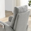 27.6" Teddy Fleece Rocking Armchair with Side Pockets and Wood Frame - 4 of 4