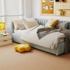 Costway 25/50 Pack-100/200 Sq.Ft. Foam Floor Tiles Interlocking Carpet Tiles with Edge Borders - 4 of 4