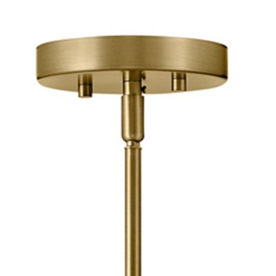Lark Frankie Teardrop Clear Glass & Lacquered Brass Pendant Light