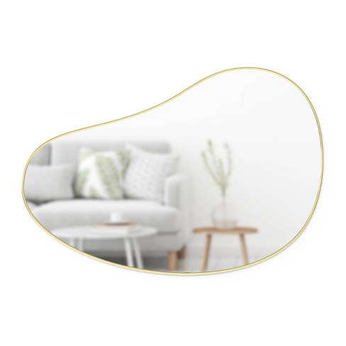 Umbra Hubba 34 Round Mirror - Brass