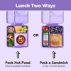 OMIEBox Insulated Bento Lunch Box with Leakproof Thermos Food Jar 3 Compartments - 3 of 4