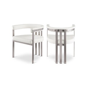 Meridian Furniture,Marcello Velvet Dining Chair, Set of 2 - 1 of 4