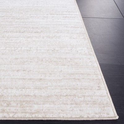 Ivory Beige Hand-knotted Square Synthetic Area Rug