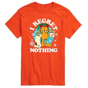 Men's - Garfield - I Regret Nothing Naughty List Christmas Short Sleeve Graphic T-Shirt - 1 of 4