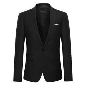 Cloudstyle Men's Suit Jacket One Button Slim Fit Sport Coat Business Daily Blazer - 1 of 4