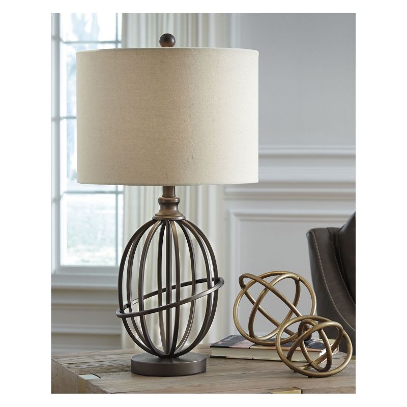 Manasa Metal Table Lamp Antique Brass  - Signature Design by Ashley, 2 of 5
