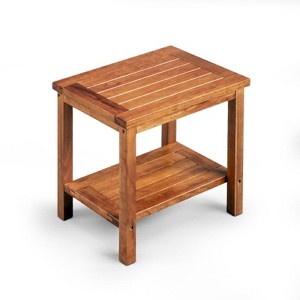 Karl Home Poplar Wood  Outdoor Wood Side Table - 1 of 1