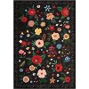 Machine Washable Floral Area Rug, Non-Slip Vintage Low-Pile Carpet for Farmhouse Living Room, Bedroom & Dining Room - 2 of 4