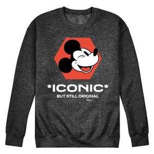 Men's - Disney - Iconic But Still Original Graphic Fleece Sweatshirt - 1 of 4