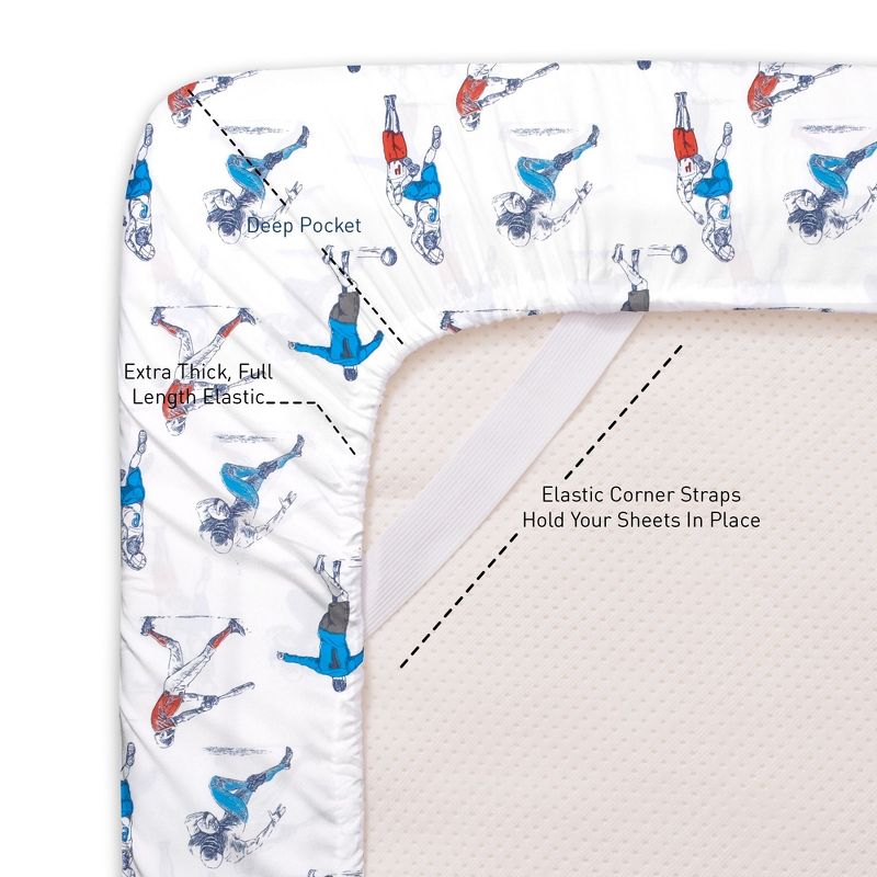 Sports Microfiber Kids' Sheet Set By Sweet Home Collection™, 4 of 7