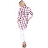 Women's Piper Stretchy Plaid Tunic with Pockets - White Mark - 3 of 3
