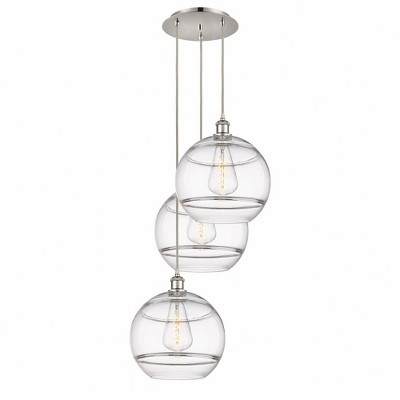 Rochester - 3 Light Cord Hung Multi Pendant In Industrial Style-40.88 Inches Tall and 18.5 Inches Wide