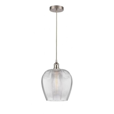 Norfolk - 1 Light Cord Hung Mini Pendant In Industrial Style-15.13 Inches Tall and 11.75 Inches Wide