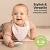 8pk Organic Baby Bandana Bibs, Baby Drool Bibs for Baby Boy, Girl, Baby Bibs for Infant, Newborn - 4 of 4