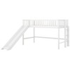NicBex Twin/Full Size Loft Bed with Ladder,Low Loft Bed Frame with Guardrails & Slide,Bed Frame for Kids,Box Spring Not Required - 4 of 4
