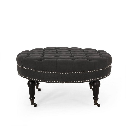 Round Contemporary Footstool