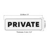 Unique Bargains Acrylic Self-Adhesive Decor Wall Business Private Sign 2 Pcs - 2 of 4
