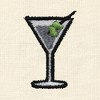 Dalix Martini Embroidered Lightweight Relaxed Jersey Tee Summer Cute Food Womens - 2 of 4