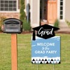 Big Dot of Happiness Light Blue Graduation Party Decorations - Grad Party Welcome Yard Sign - 2 of 4