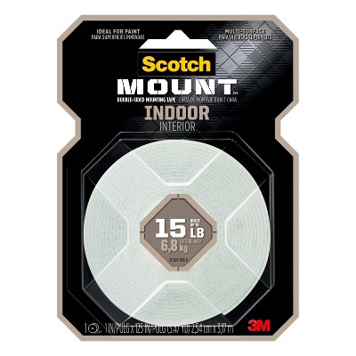 Scotch 1"x125" Indoor Mounting Tape