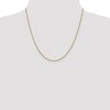 Black Bow Jewelry 1mm 14k Yellow Gold Diamond Cut Fancy Singapore Chain Necklace - 2 of 4