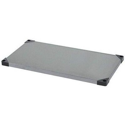 Quantum Storage Systems Shelf, Solid, 42"W X 18"D, 300 - 600 Lb. Capacity, Double Hemmed Perimeter With Marine Edge, 18 Gauge, Galvanized Steel, Nsf
