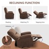 GDFStudio Gresham Modern Metal and Linen Tufted Upholstered Rotating Recliner Chair - 4 of 4