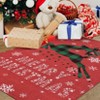Christmas Area Rugs, Washable Non-Slip Reindeer Snowflakes Carpet, Soft Low Pile Foldable Stain Resistant for Bedroom, Home - 3 of 4