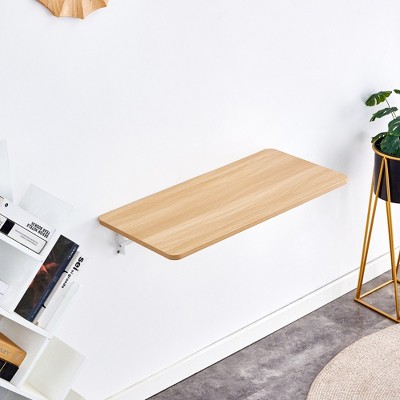 Lycvki MDF Wall Mounted Folding Table Fold Down Desk