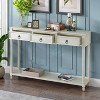 KTMBDW Console Table with 3 Drawers, Wood Entryway Table with Protruding drawer, Sofa Tables Narrow Long for Living Room, Entryway, Hallway - 2 of 4