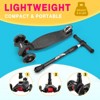 3-Wheel Kids Scooter - Lean-to-Steer Toddler Scooter with Adjustable Handlebar | Flashing Wheels, ABEC-9 Bearings | Aluminum & Plastic Scooter - 3 of 4