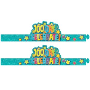 Eureka Color My World 100 Days Wearable Hats, 32 Per Pack, 2 Packs - 1 of 3