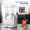 ROVSUN Commercial Beverage Dispenser, 2 x 4.8 Gal 3 x 4.8 Gal Juice Dispenser with Large Capacity Tank, Stainless Steel Made High Efficiency - 2 of 4
