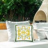 Stupell Industries Golden Blooms Symmetry Outdoor Decorative Throw Pillow, 18 x 18 - 2 of 3