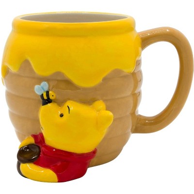 Silver Buffalo Winnie-The-Pooh Honey Pot 3D Sculpted 23oz Ceramic Mug