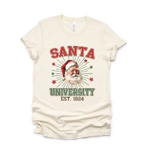Simply Sage Market Women's Santa University Stars Short Sleeve Graphic Tee - 1 of 4