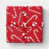 30" 20 sq ft Christmas Roll Wrap Scattered Candy Canes - Wondershop™ - 2 of 3