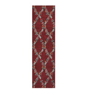COZONY Modern Foldable Runner Rug, Washable Non-Slip Low Pile Floor Mat, Soft Non-Shedding Carpet for Living Room Bedroom Christmas Indoor Decor - 1 of 4