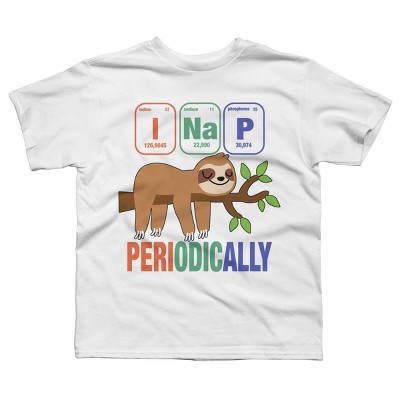 Boy's Design By Humans Funny Science Sloth i Nap Periodic Sloths Lovers By yargic T-Shirt