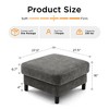 Beautyolove 27.5" Wide Upholstered Square Ottoman - 4 of 4
