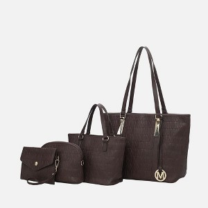 MKF Collection Arya Signature Vegan Leather Tote Bag for Women Versatile Handbag Purse by Mia K - 1 of 4