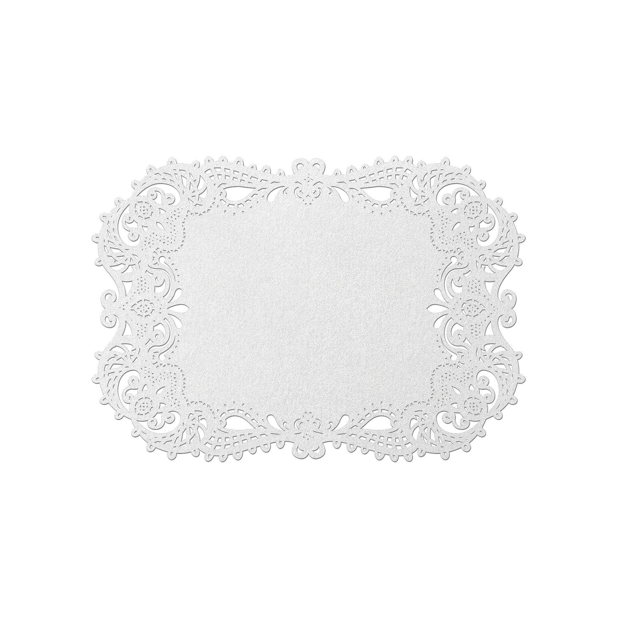 12ct White Shimmer Placemats set