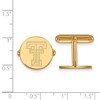 Black Bow Jewelry 14k Yellow Gold Plated Sterling Silver Texas Tech Red Raiders NCAA Cuff Links - 2 of 3