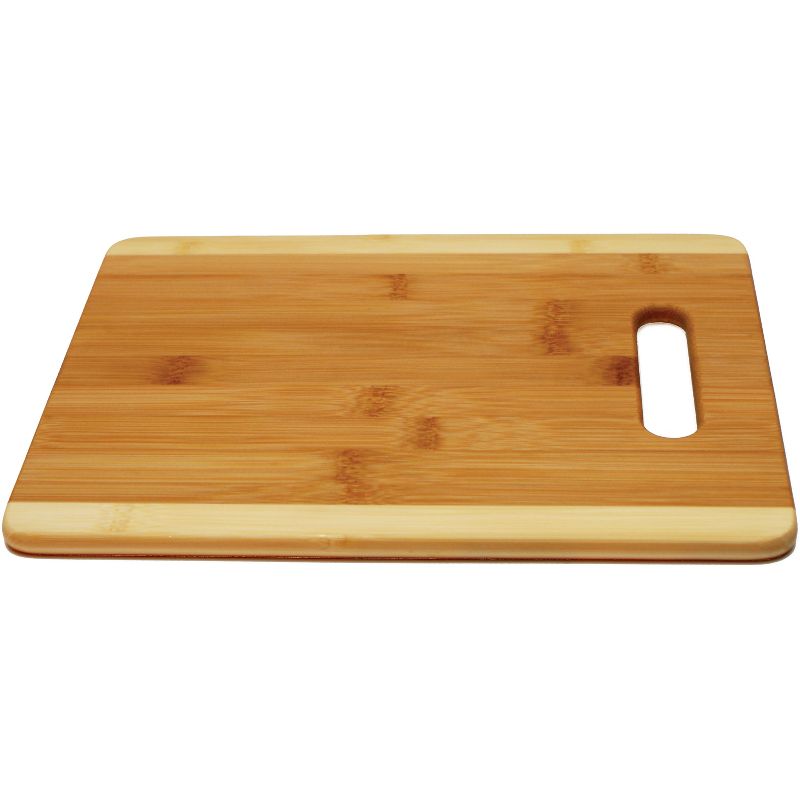 Anchor Hocking Two Tone Bamboo Cutting Board with Handle, 8.5 x 11.5 Inch, 1 of 2