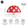Ototo XL Fungilicious Kitchen Funnel: Collapsible Silicone, Dishwasher-Safe, Red & White - 3 of 4