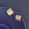 SOHI Women's California Gold Minimal Square Stud Earrings - 2 of 4
